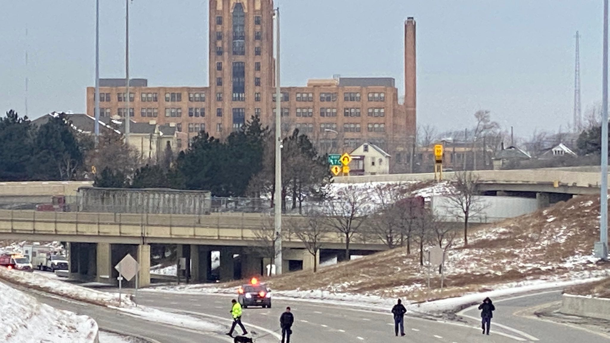 Police search freeway for evidence after woman says she was shot at on The Lodge