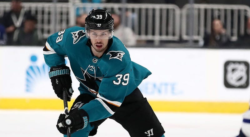 Logan Couture #39 of the San Jose Sharks