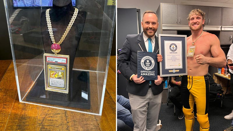 Logan Paul turned a childhood obsession into an $8 million payday Monday night, when his prized Pikachu Illustrator Pokémon card sold for a staggering $16.492 million at Goldin Auctions - setting a Guinness World Record for the most expensive trading card ever sold at auction.