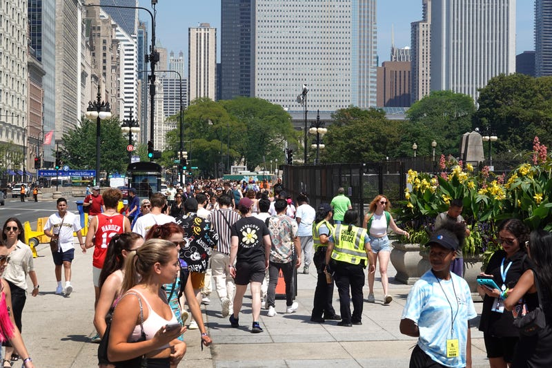 Lollapalooza street scene