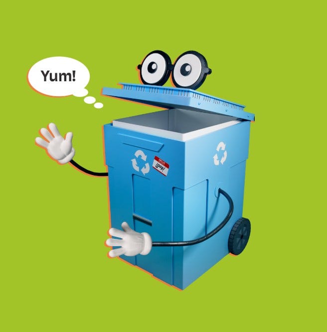 A new regional campaign is encouraging residents across Chicagoland to “feed the cart” and help revive enthusiasm for recycling.