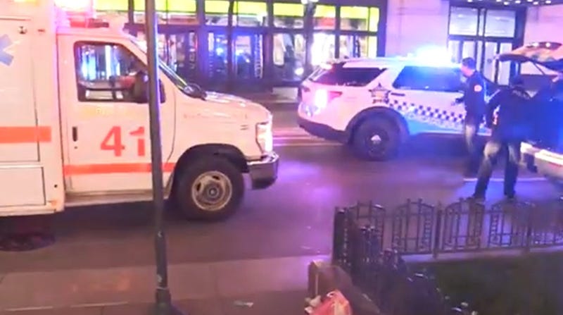 Ambulance and police car