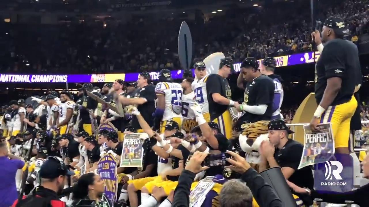 Watch: LSU Celebrates National Championship Win