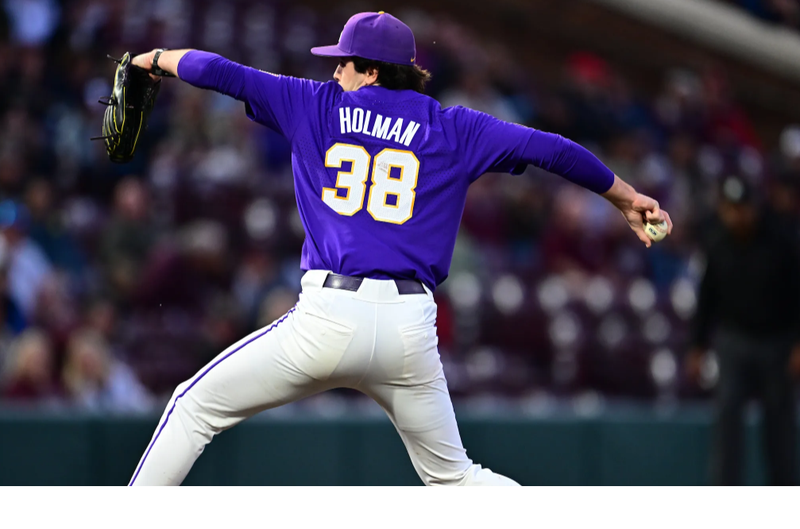 LSU pitcher Luke Holman