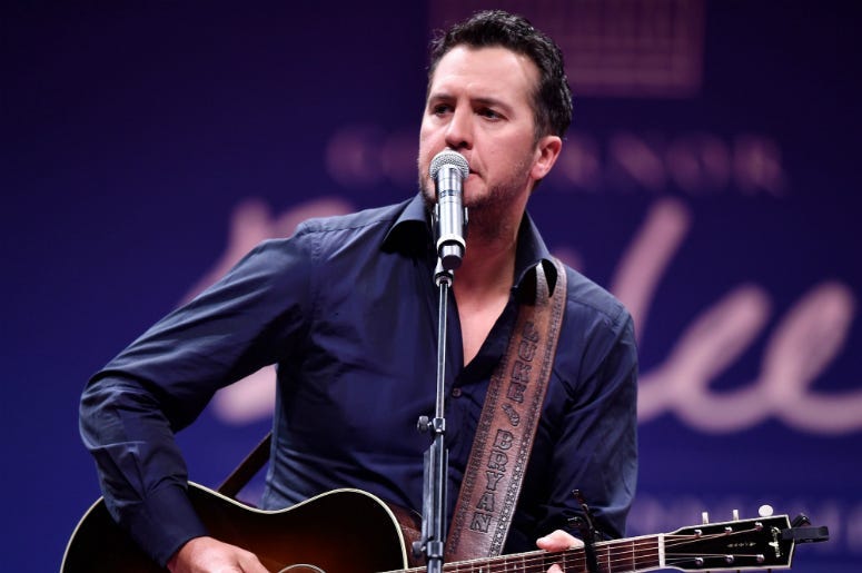 Luke Bryan performs during the First Couple's Inaugural Dinner and Ball 