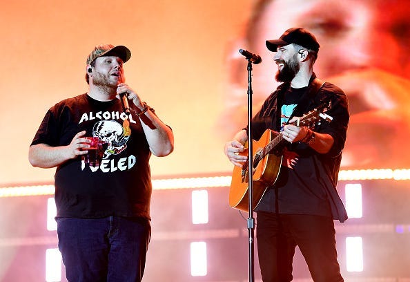 Luke Combs, Crocs, Collaboration, Sam Hunt, Hard to Forget, Number One