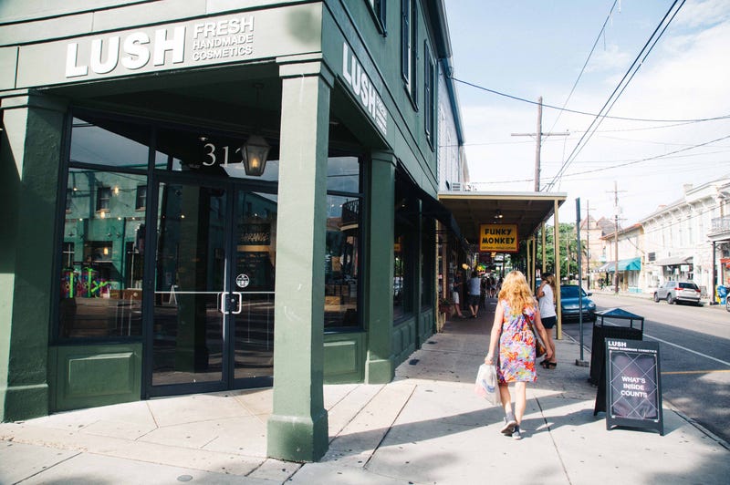 Lush cosmetics store