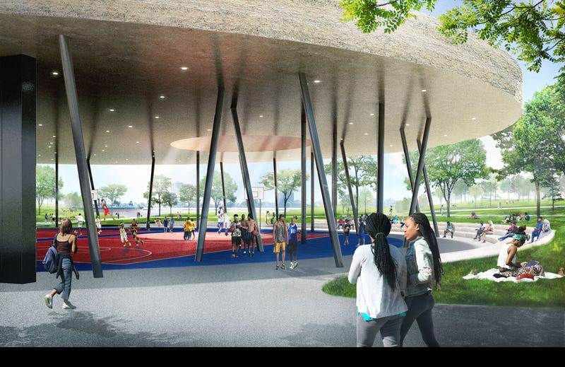 Rendering of the Sport House at Centennial Park