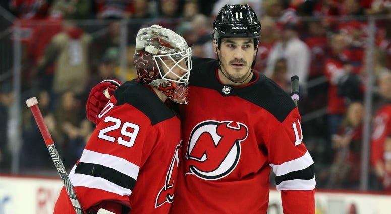 Mackenzie Blackwood and Brian Boyle