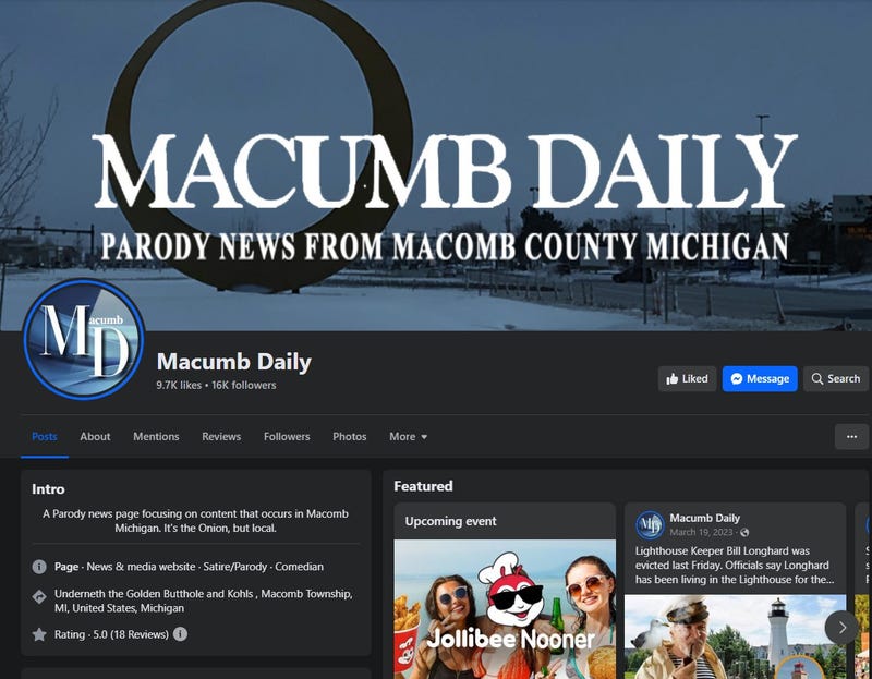 The Macumnb Daily Facebook oage