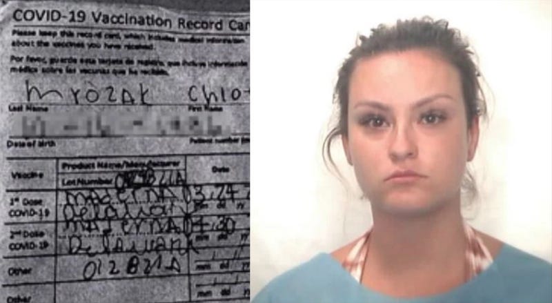 a passport, a boarding pass and a COVID-19 vaccination record card