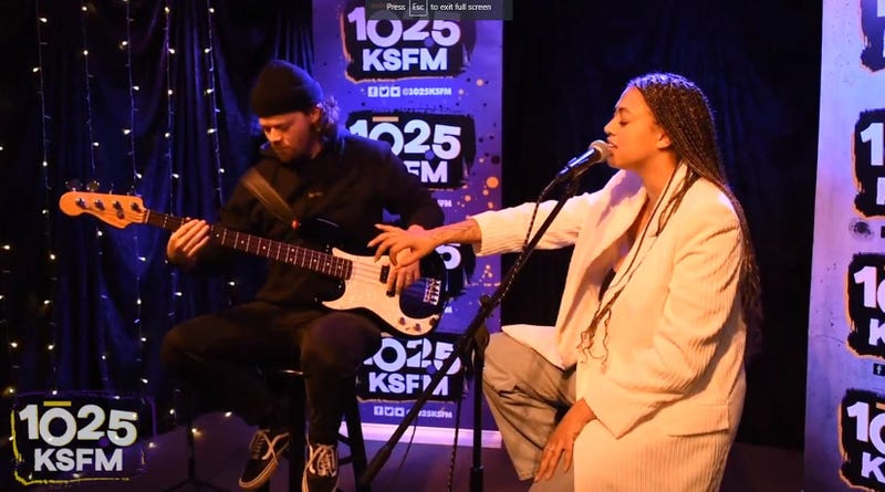 Mahalia performs at KSFM Sound Stage in Sacramento