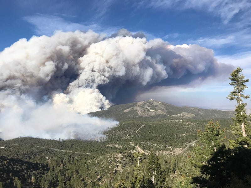 Overhead shot of the Mahogany Fire from 6-28-20