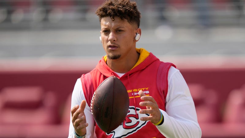 Patrick Mahomes, quarterback for KC Chiefs, at a pre-season game against the San Francisco 49ers