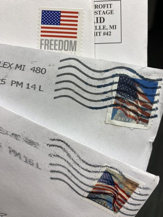 Stamps and mail