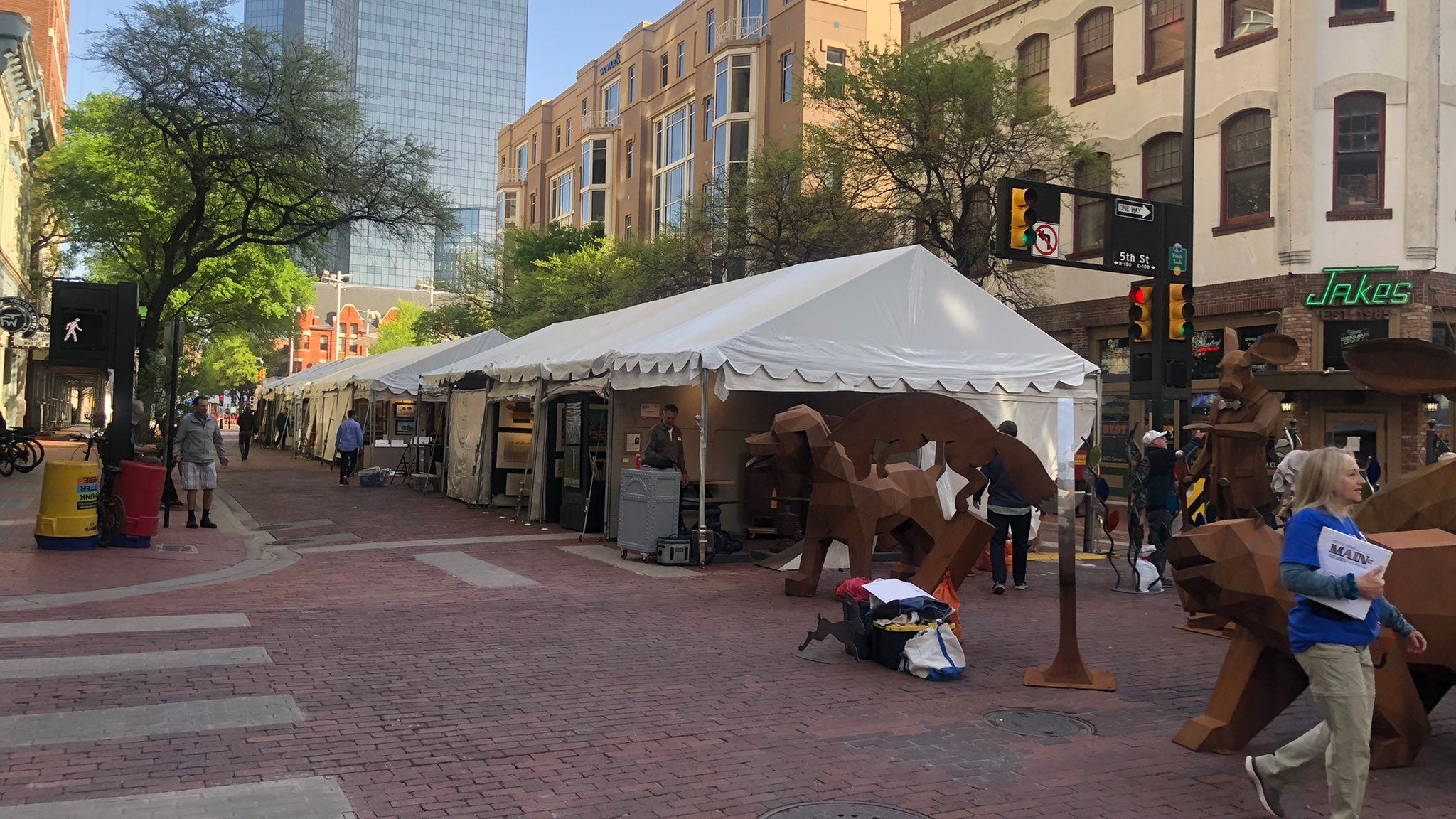 Main Street Fort Worth Art Festival opens with artists confused over other event at Sundance
