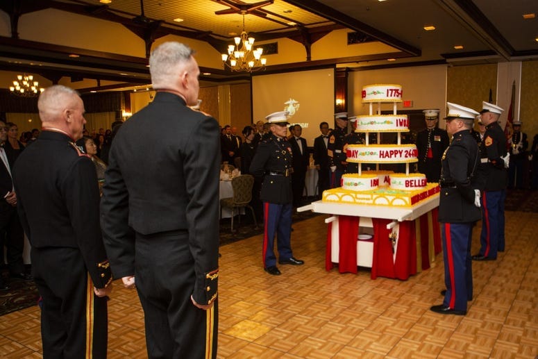 Marine birthday cake