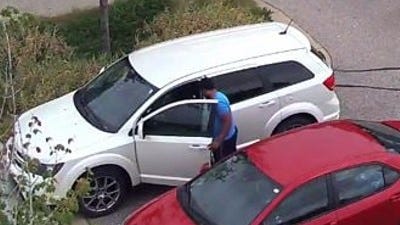 Man with red car, brown dog wanted in robbery at Partridge Creek mall