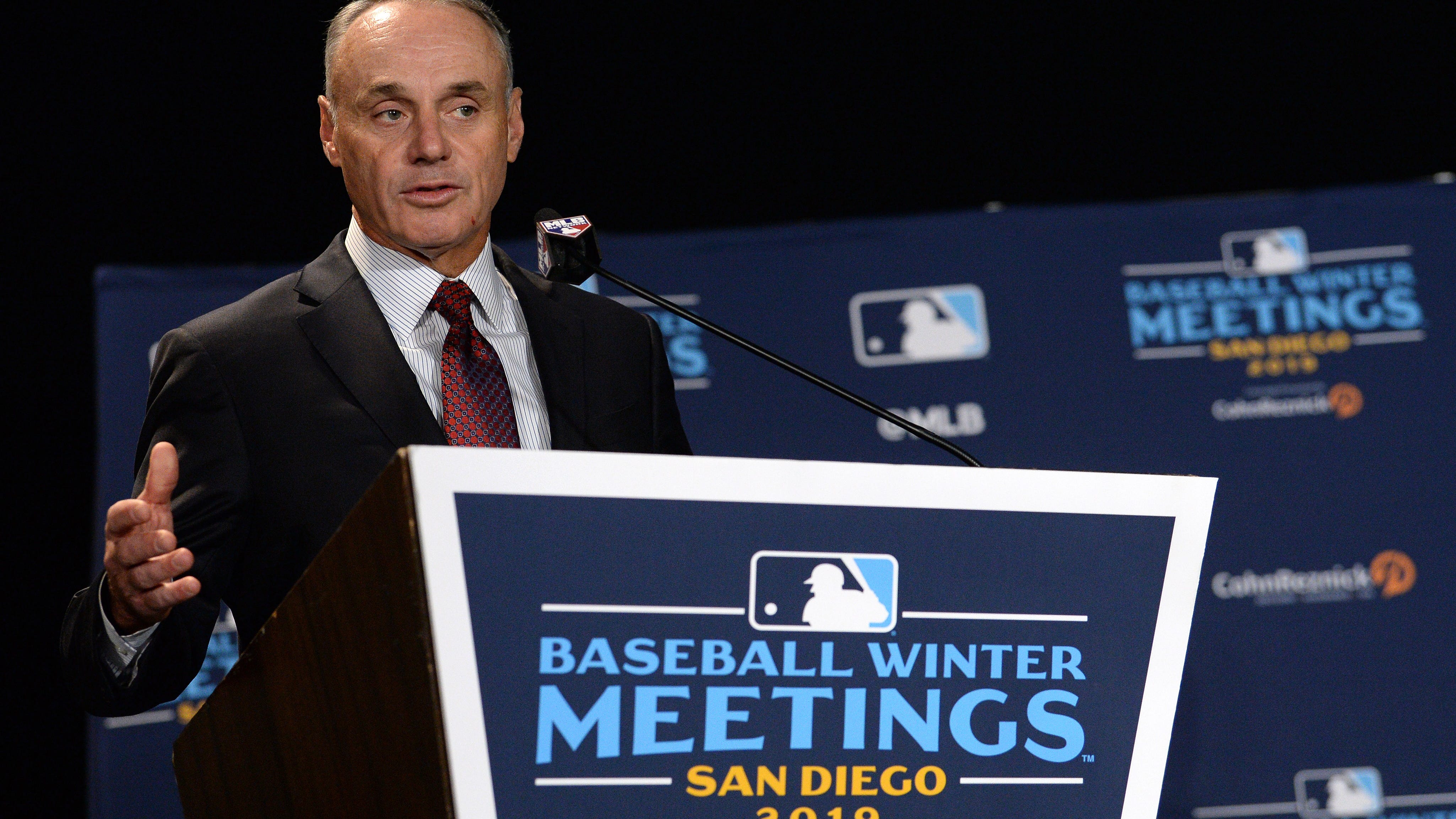 Rob Manfred believes MLB's enforcement on sticky substances has 'gone very well'