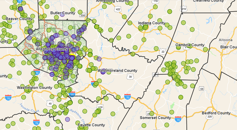 still of interactive food map