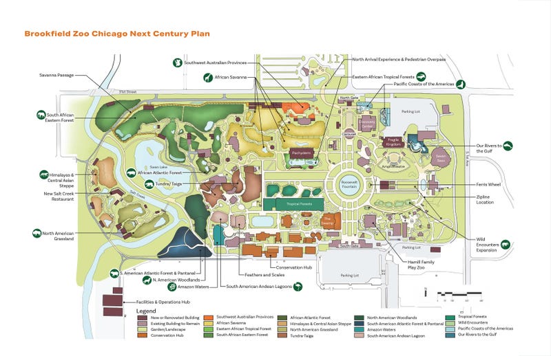 Next Century Zoo map