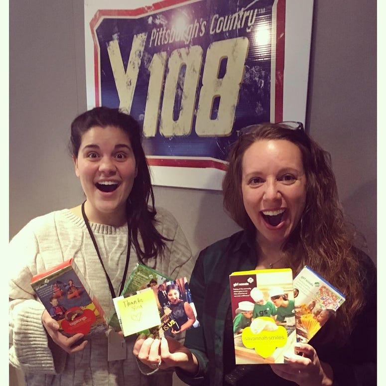 Marie and Kristen Loving On GS Cookies and This Is Us