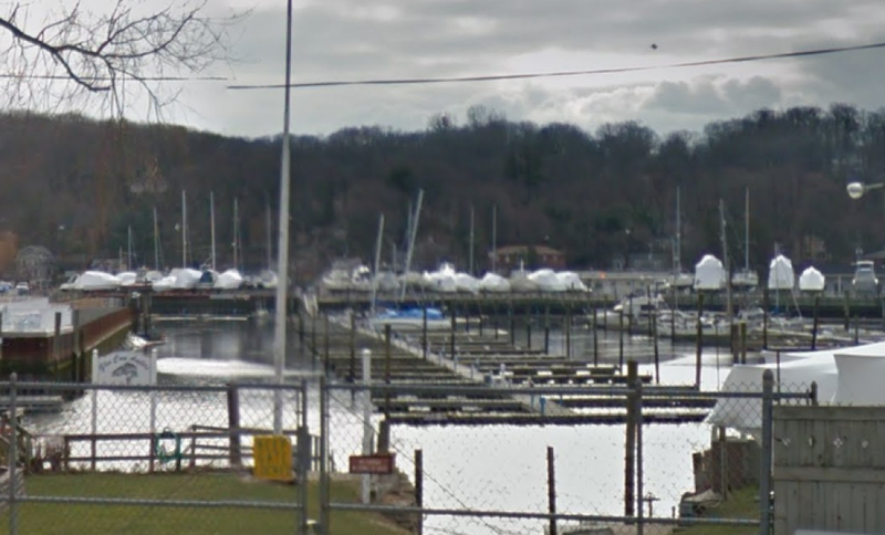 A man was found dead at the Safe Harbor Marina on Shore Road in Glen Cove on Monday morning, police said