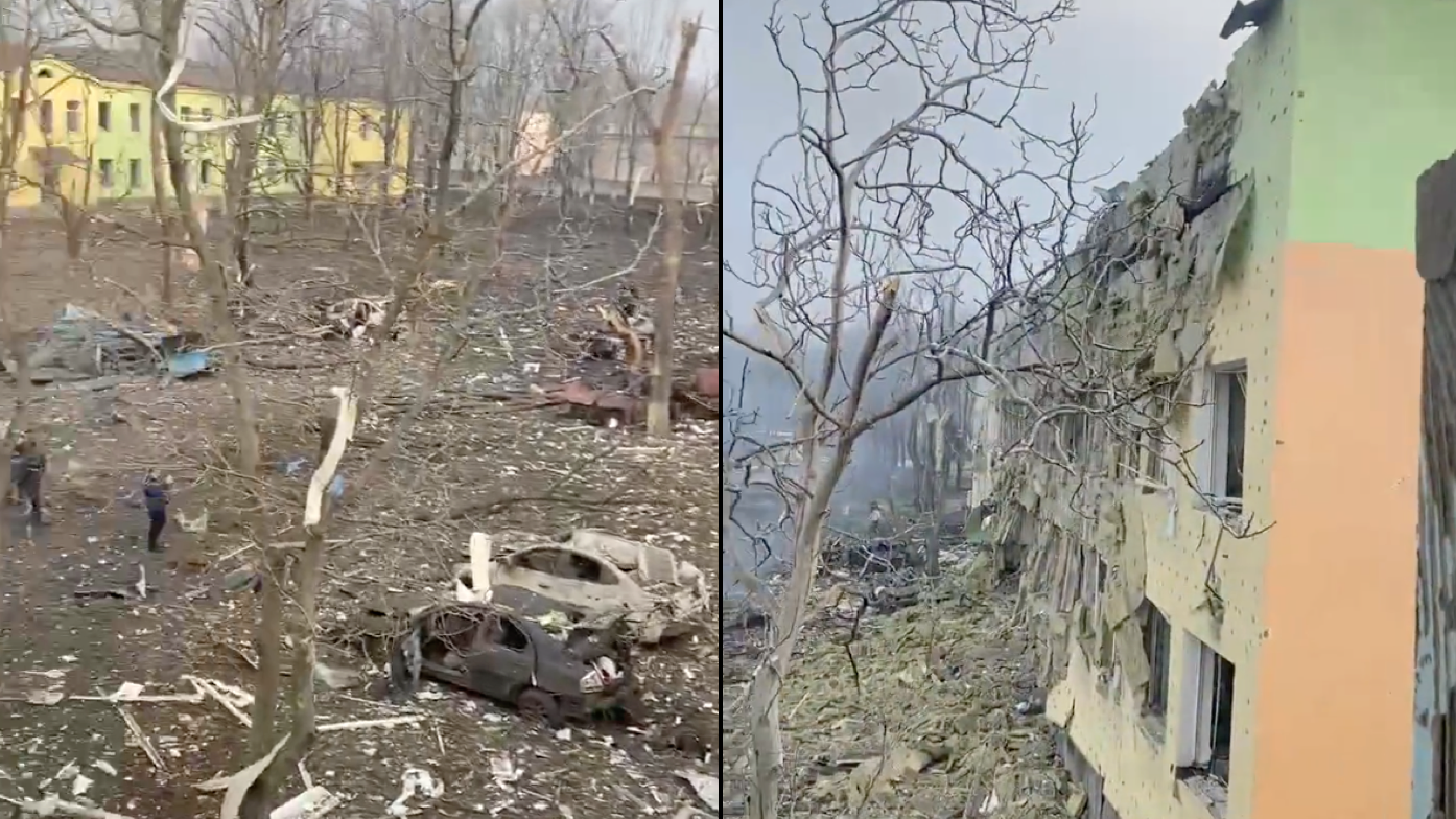 UKRAINE-RUSSIA LIVE UPDATES: Mariupol children's hospital takes 'direct hit' as besieged city buries dead in mass graves