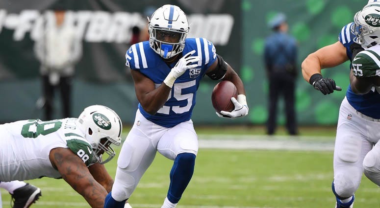 Colts running back Marlon Mack