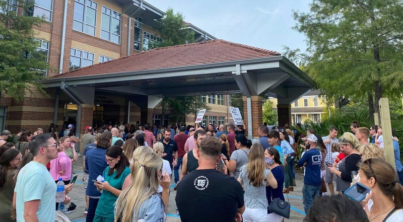 St. Tammany Mask Protest