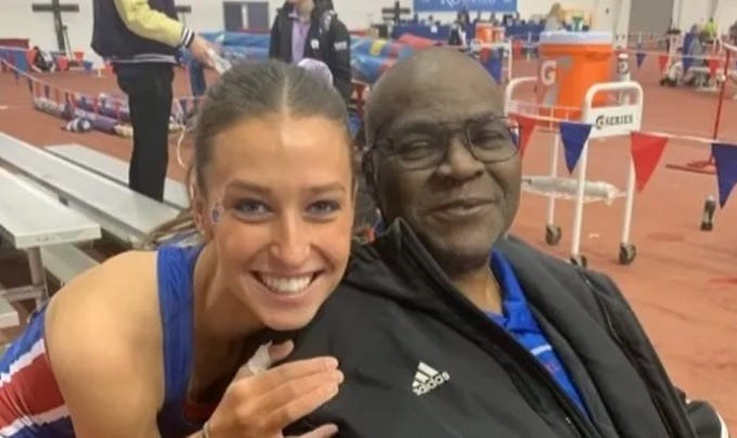 Vince Bingham coaches for the Jefferson County Jets Track Club and knew Mason Meinershagen was special the first time he saw her jump hurdles and the long jump during the pandemic.