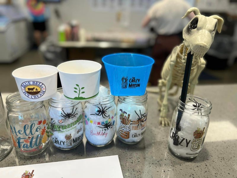 You get to choose your own mason jar plus you get to take it home!