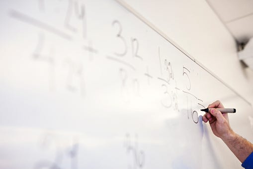 Math Teacher, Whiteboard, Help, Social Distancing