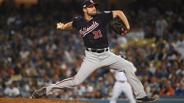 Nationals Surprise Dodgers With Max Scherzer Out of Pen to Even NLDS