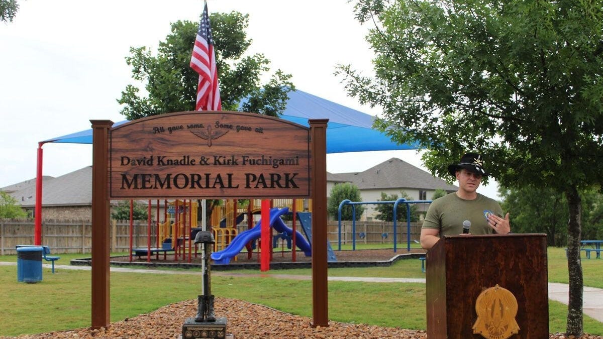 Texas park named for two First Team fallen aviators