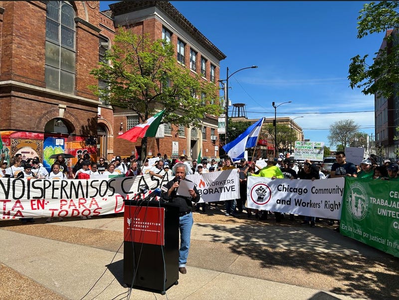 May Day rally in Pilsen