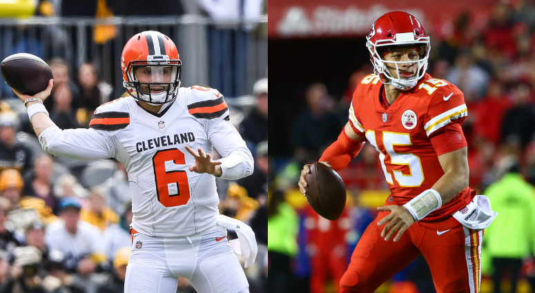 Rookie QB Baker Mayfield and Chiefs QB Patrick Mahomes meet for the first time in the NFL after battling at Oklahoma and Texas Tech in the Big 12 in college