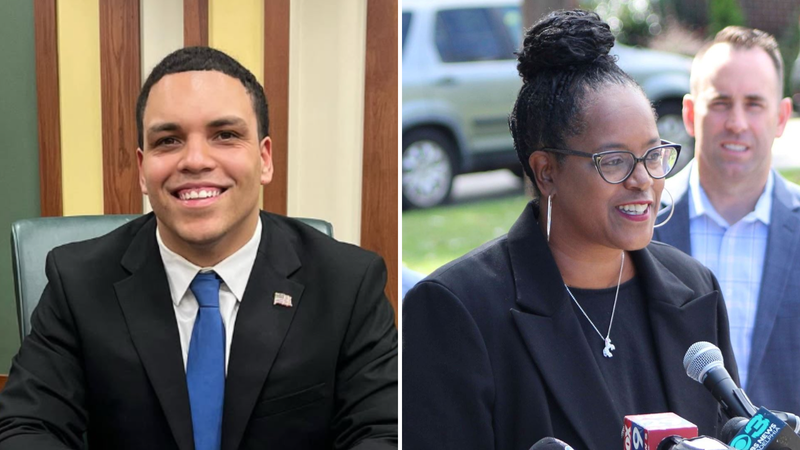 Quinton Law (left) and Nicole Roberts