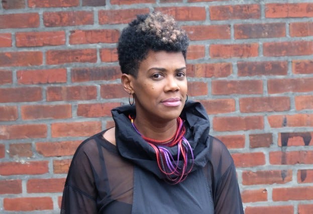 M'Balia Singley, who created and performs the show "Turn" at the Kimmel Center.