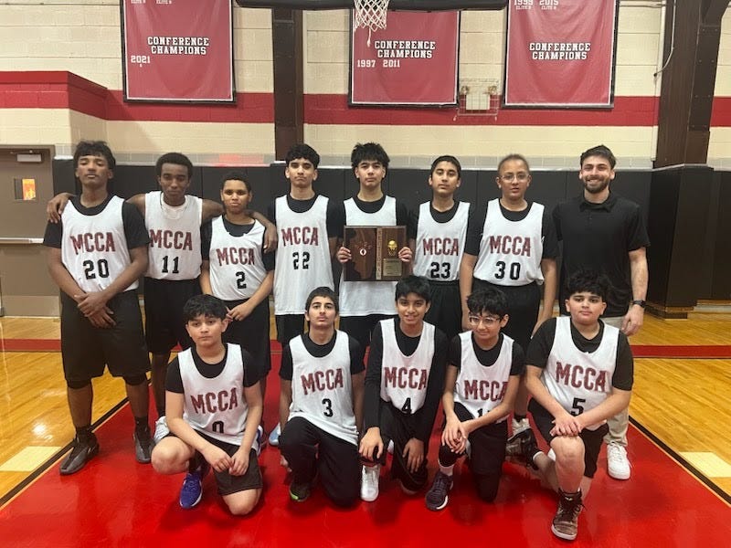 MCCA team and Coach Noah Khan