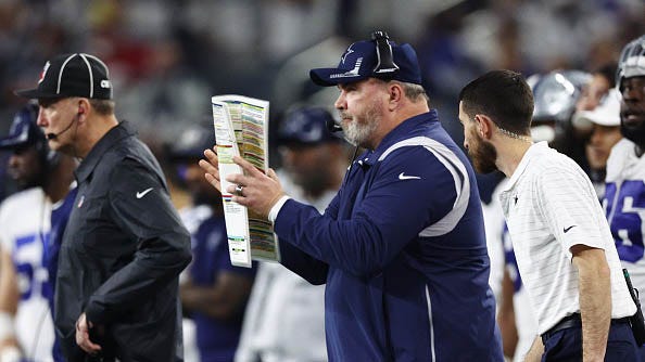 Ref, Mike McCarthy both get blamed for crucial delay of game penalty in Cowboys-Niners