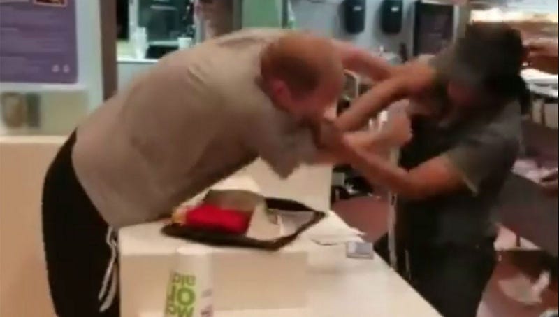 A man attacked a McDonald's employee over a straw