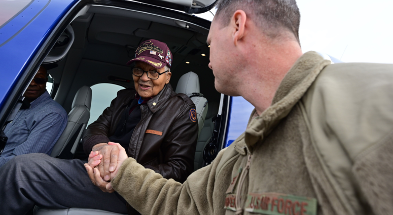 Tuskegee Airman retired Air Force Col. Charles McGee