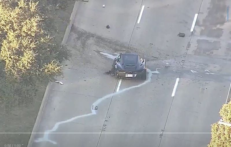 Two people were killed in a crash involving a McLaren on Monday, Dec. 10, 2024 in Dallas, Texas.