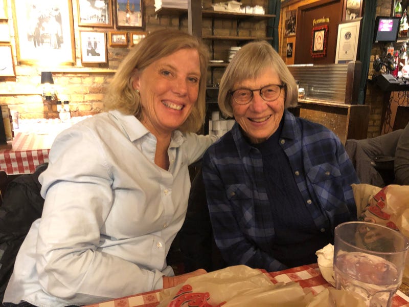 Susie Jones and her mother 