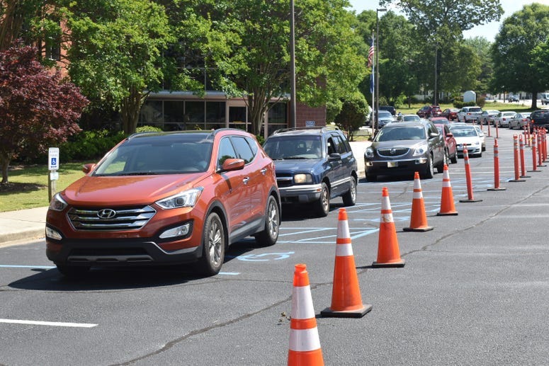 Cars Line Up for Meals - Photo Courtesy of Discover Simpsonville