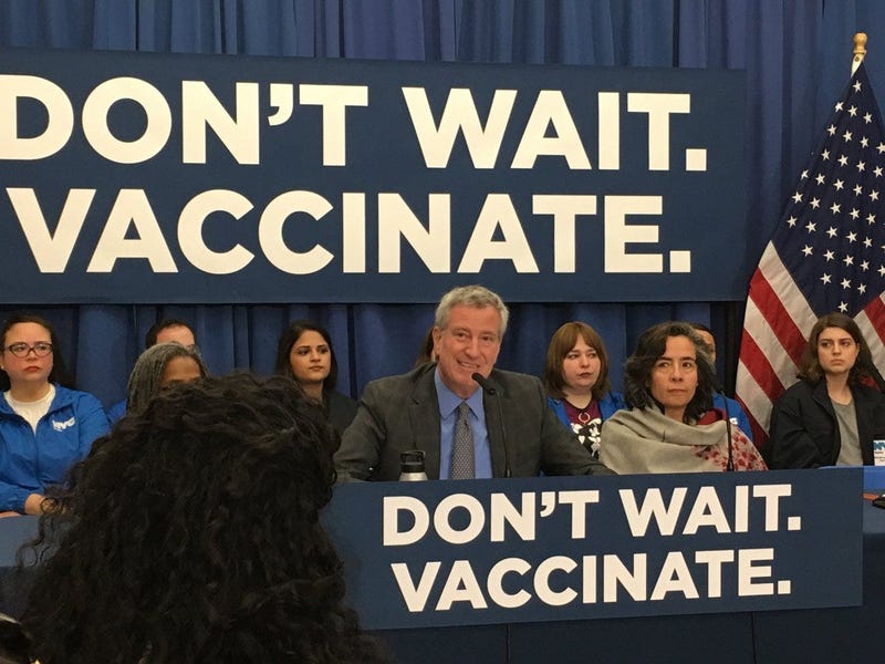 Measles de blasio