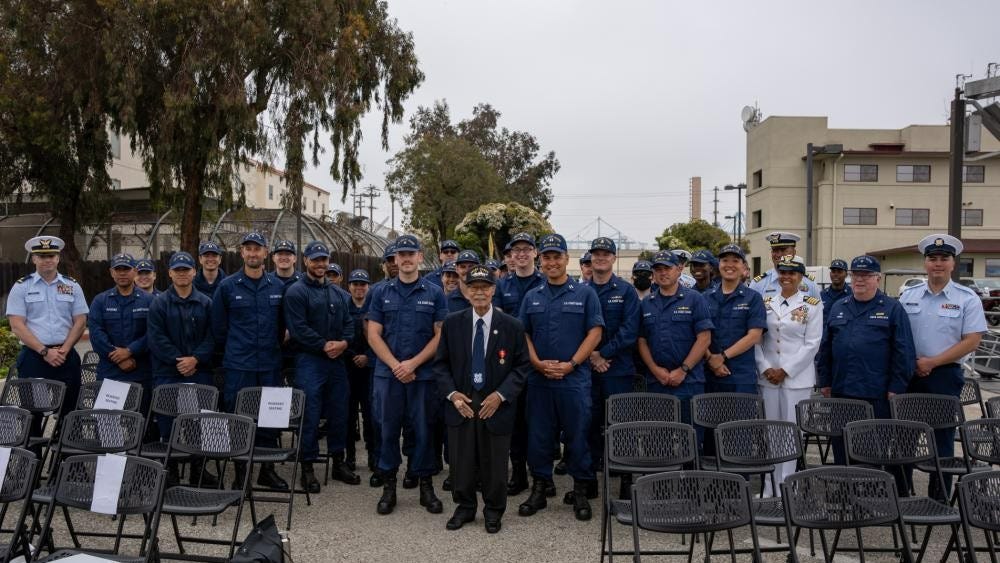 Coast Guard vet receives medal for service during the 1950s