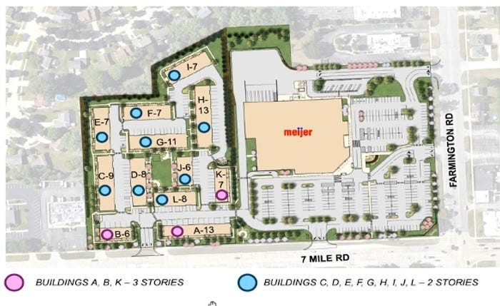 plan for Meijer in Livonia