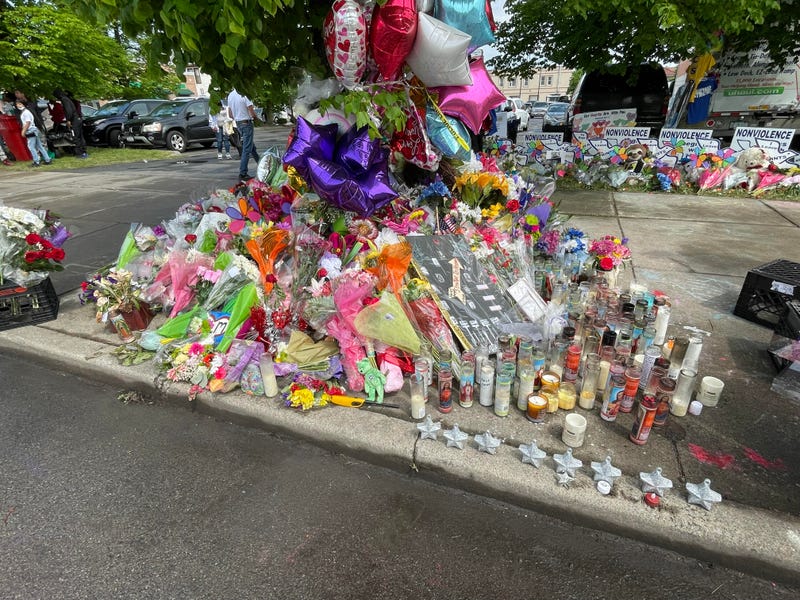 More public memorials for the victims of the Buffalo mass shooting. Both are across the street from Tops on Landon Street.
